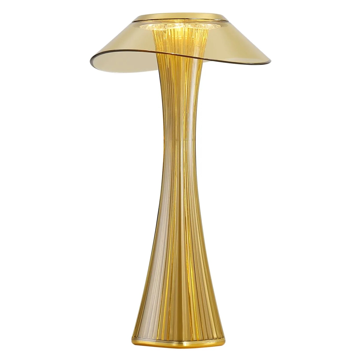 NETTLIFE LED Tischlampe aus Metall L27cm Gold 3000 6500K