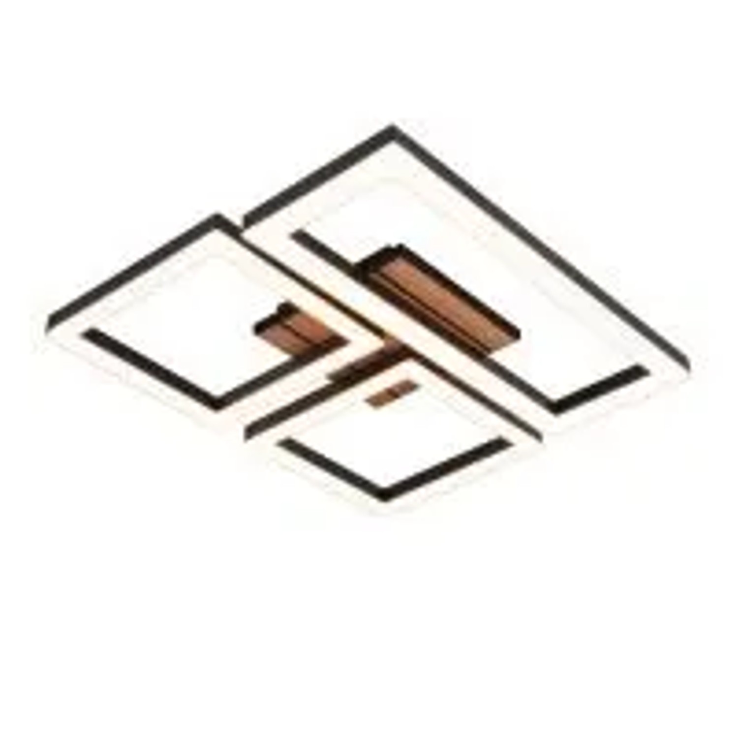 NETTLIFE LED Deckenleuchte aus Eisen L37cm Schwarz