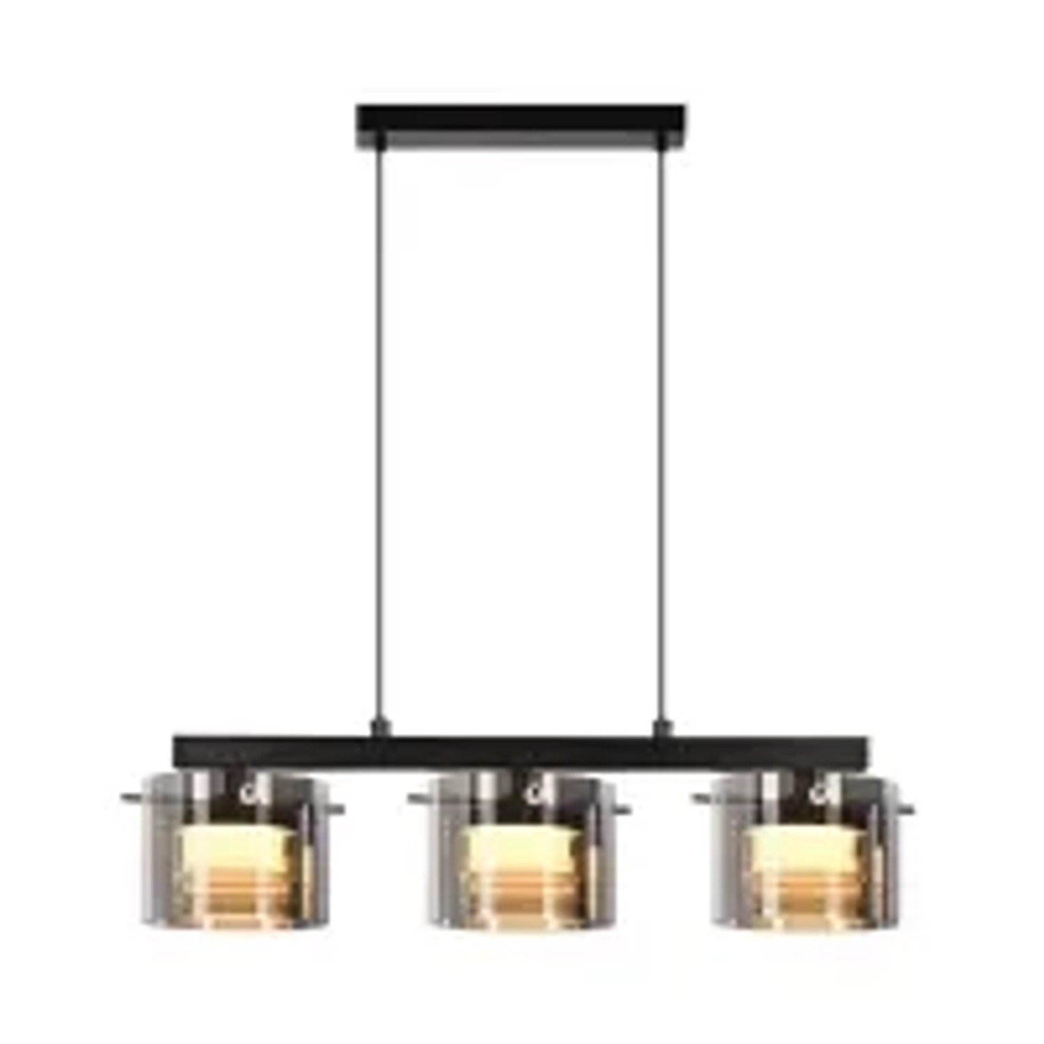 NETTLIFE LED Pendelleuchte aus L157cm Schwarz 24W