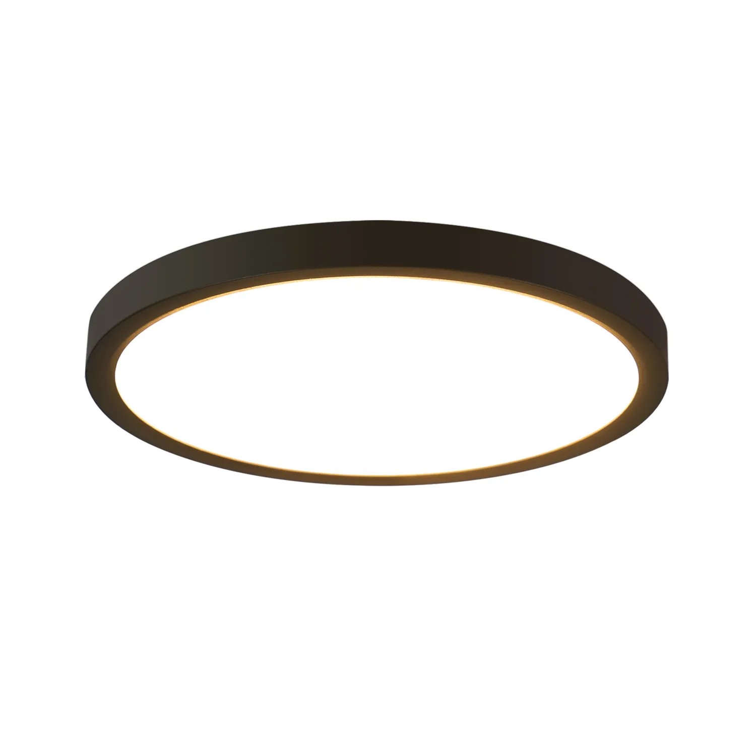 NETTLIFE LED Deckenleuchte aus Kunststoff L23cm Schwarz 4000K 24W
