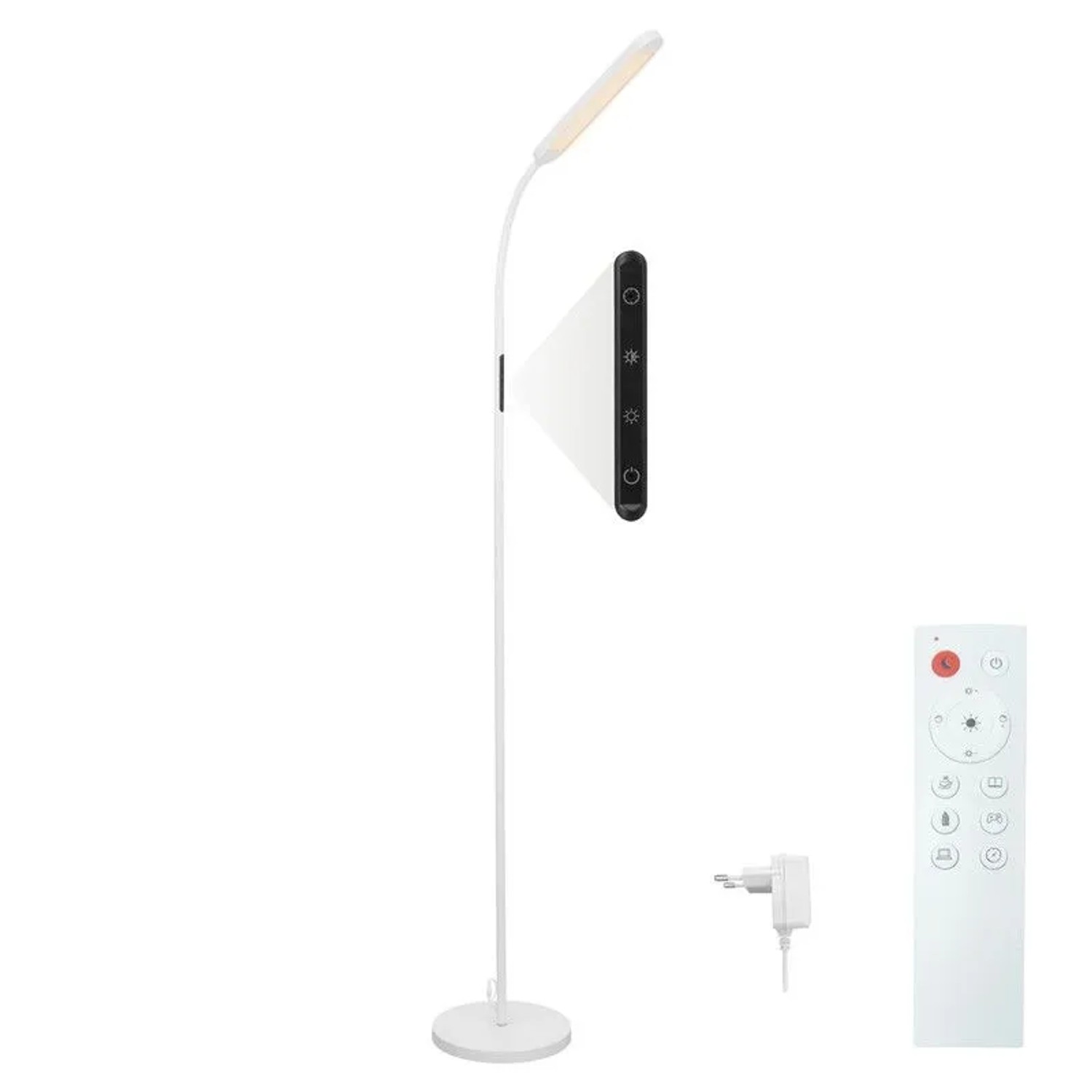 NETTLIFE LED Stehlampe aus Metall L137cm Weiß