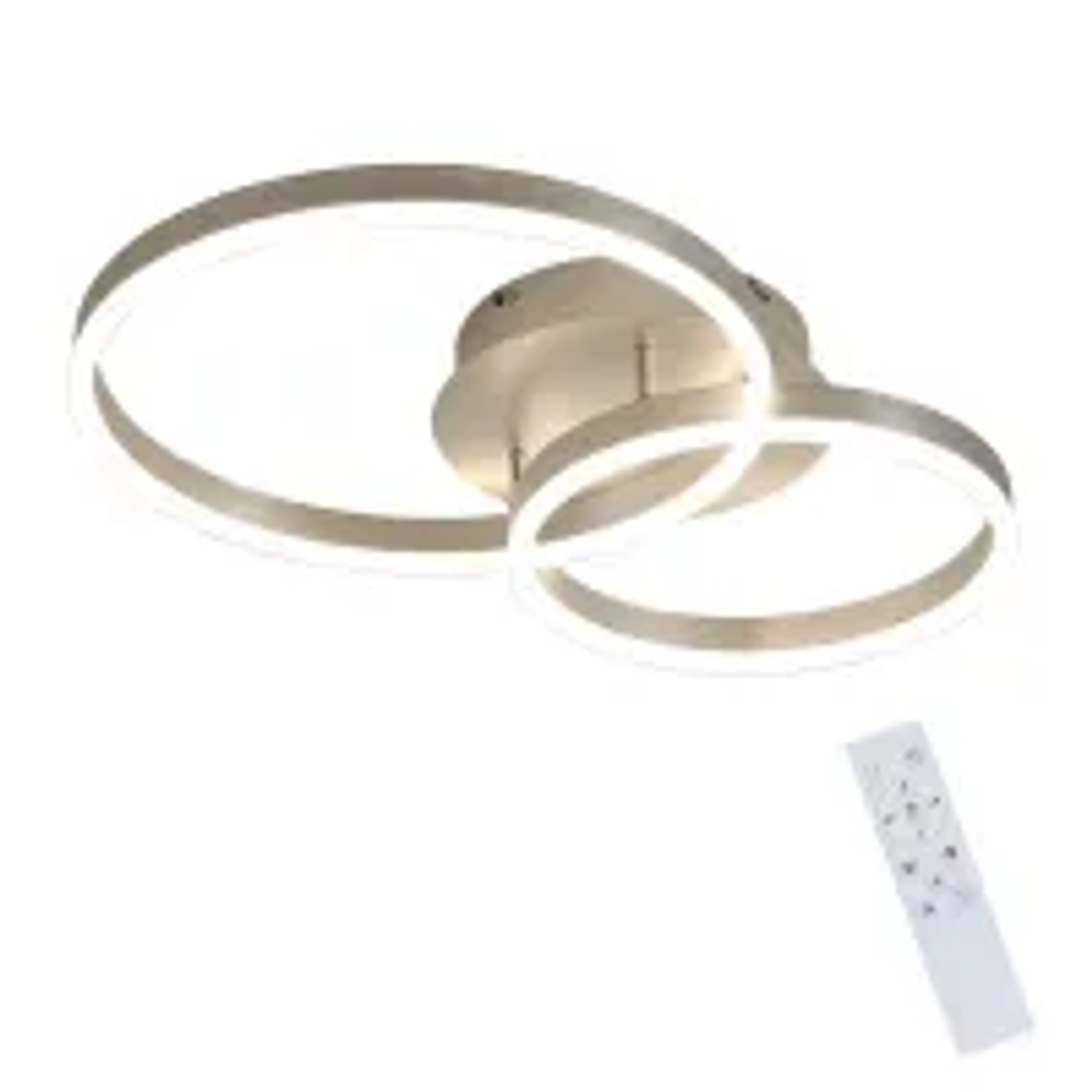 NETTLIFE LED Deckenleuchte aus Metall L40cm Silber