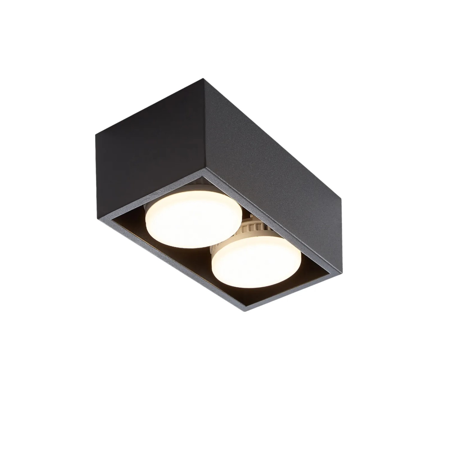 NETTLIFE LED Deckenstrahler aus Metall L20cm Schwarz