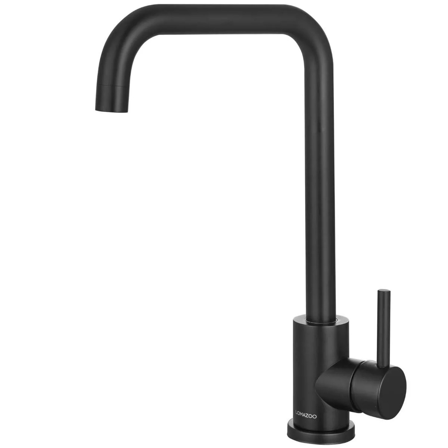 LOMAZOO Küchenarmatur Thyone, Edelstahl, Schwarz
