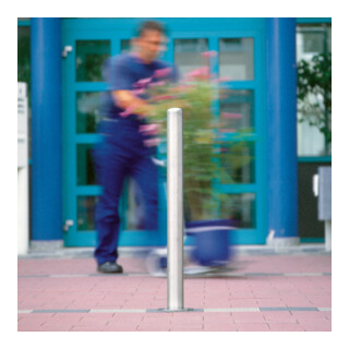 MORAVIA Edelstahlpoller MILANO Ø 60mm H 925 mm zum Einbetonieren