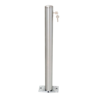 MORAVIA Edelstahlpoller MILANO H 925 mm zum Umlegen mit Zylinderschloss