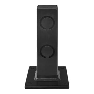 BLACK BULL Bodenbarriere ECO Standpfosten Anfang Ende 250 x 160 x 140 mm schwarz