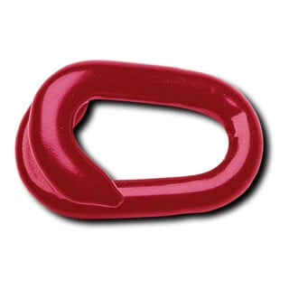 MORAVIA Verbindungsglied 7mm Stahl verzinkt rot kunststoffbeschichtet 10er-Pack