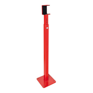 MORAVIA Drehschranke COMPACT horizontal schwenkbar Rundzylinder L 4500mm rot-weiß verzinkt