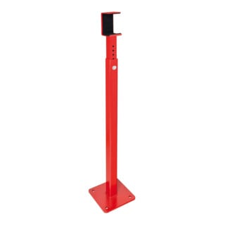 MORAVIA Drehschranke COMPACT horizontal schwenkbar Rundzylinder L 4000mm rot-weiß verzinkt