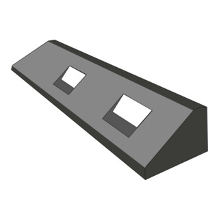 GAMMA Elastikbordstein 150/100/1250 mm schwarz weiß reflektierend