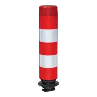 MORAVIA Leitzylinder FlexPin 46-TL 100mm 460mm rot/weiß voll retroreflektierend