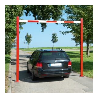MORAVIA Durchfahrt-Begrenzer starr H 3010 mm B 4230 mm LW 4000 mm rot/weiß