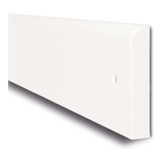 MORION Schrammschutz Typ A Polyethylen weiß 2060 x 150 x 10 mm vorgebohrt