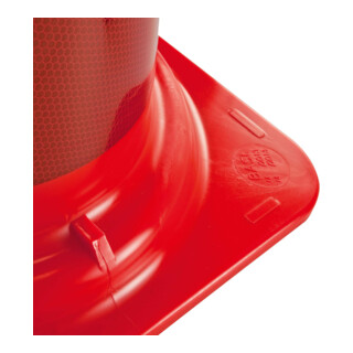 MORION Leitkegel EU PVC H 750 mm Gewichtsklasse III Folientyp B nach TL Leitkegel DIN 13422
