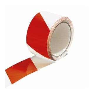 MORAVIA Warnmarkierung selbstklebend rot-weiß 60mm 66m