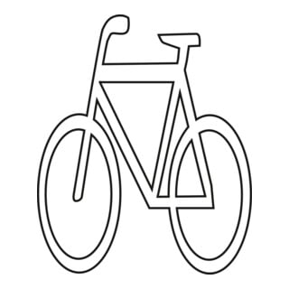 PROline-thermo Markierungsfolie Symbol Fahrrad 1300 x 1300 mm weiß