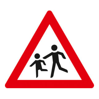 MORAVIA Markierungsfolie Verkehrsschild Kinder Z 136-10 1000 x 1000 mm