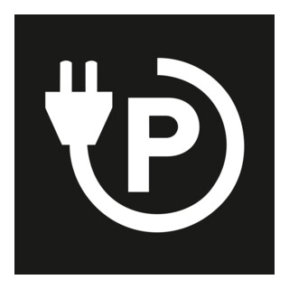 MORAVIA Markierungsfolie PROline-thermo Symbol Parkplatz Elektro-Auto 700 x 800 mm weiß