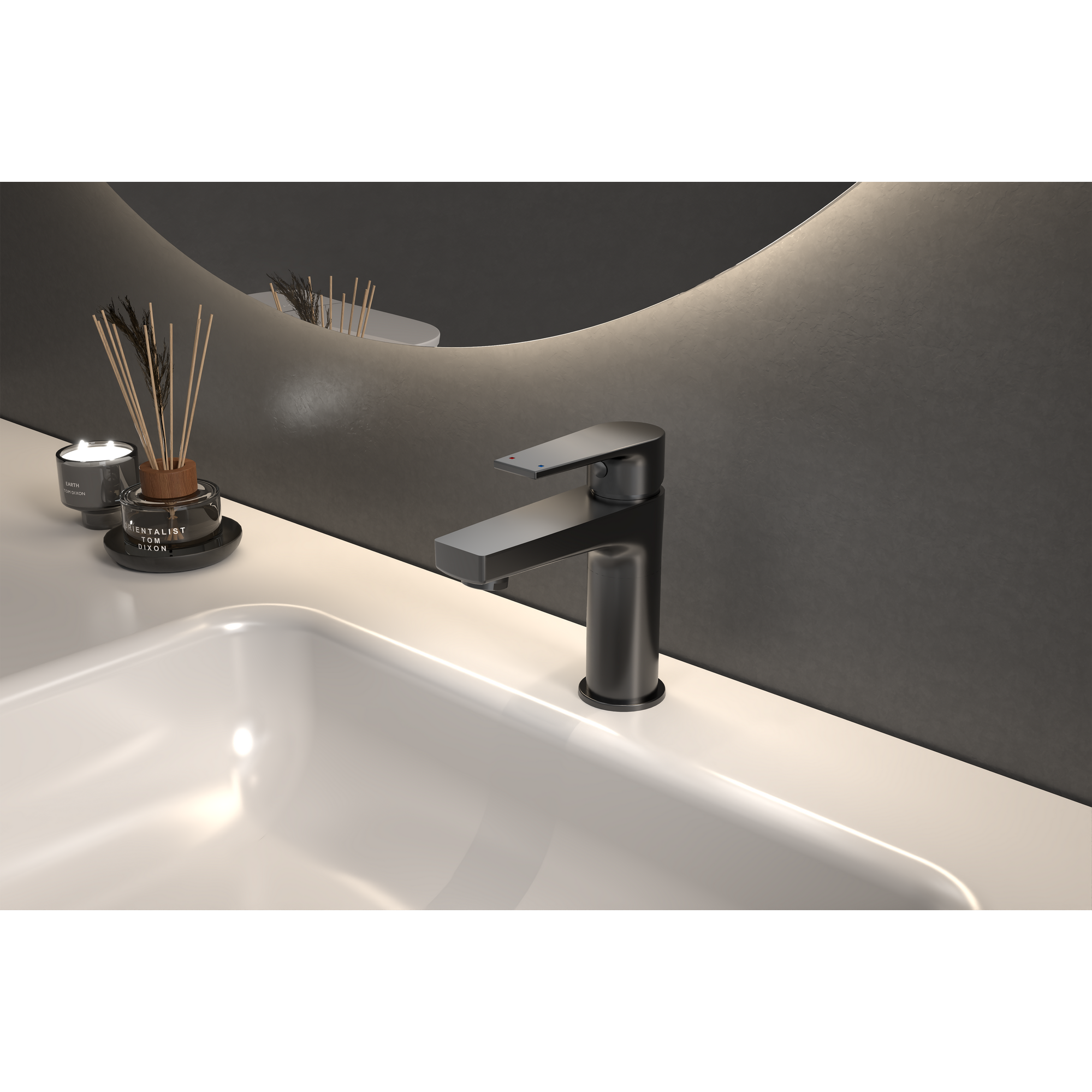 toom Waschtischarmatur 'Hanoi' schwarz matt 15,6 cm Bild 3