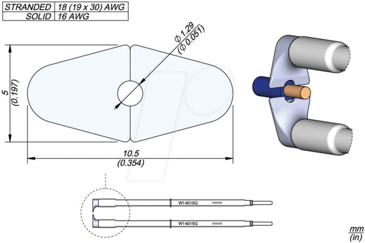 JBC W14016G - Abisolierkartusche, AWG 16