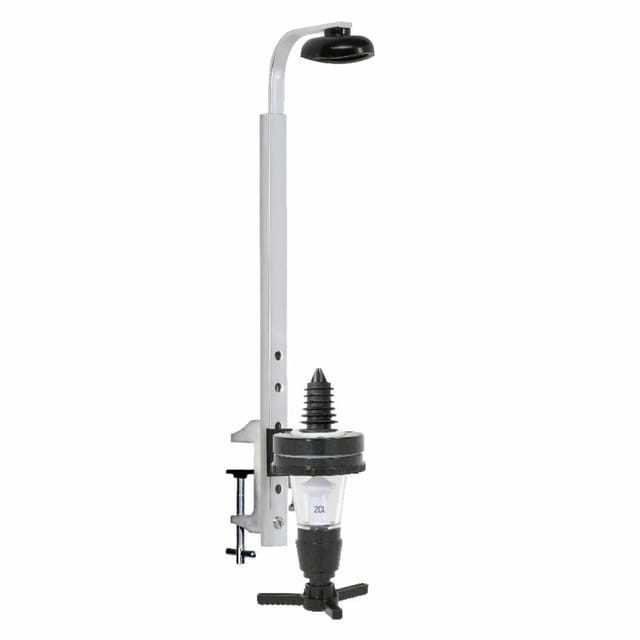 PRIMA Portionierer 2,0 cl (20 ml) für Schnapsflaschen 0,7 - 1,0 Liter - Platzsparend mit Regalhalter