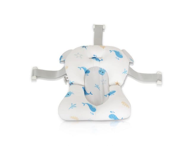 Moni Baby-Badekissen Sea Stars HA-B48, Badeauflage, Kunststoff Clips, ab Geburt blau