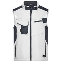 Workwear Softshell Weste JN845, weiß/carbon, Größe S Bild 2