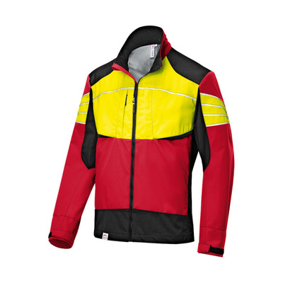 FOREST Ultrashell Jacke 1750 5227, rot/warngelb, Größe XS