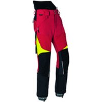 FOREST Schnittschutzhose Pro PSA 3 2751 8338, rot/warngelb, Größe L-82 Bild 2