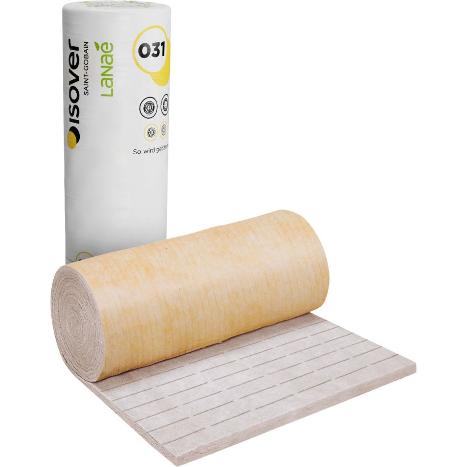 ISOVER Integra UKF-031 WLG 032 Lanaé Untersparren-Klemmfilz Dachdämmung, 40 mm, 1 Pack