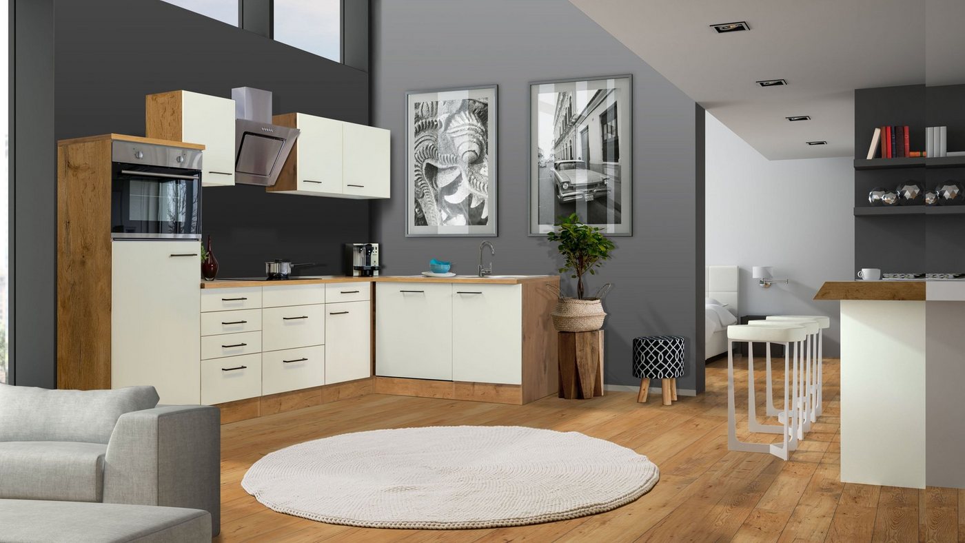 Flex-Well Küchenzeile Vintea, wahlweise mit E-Geräten, Gesamtbreite 280x170 cm Bild 5