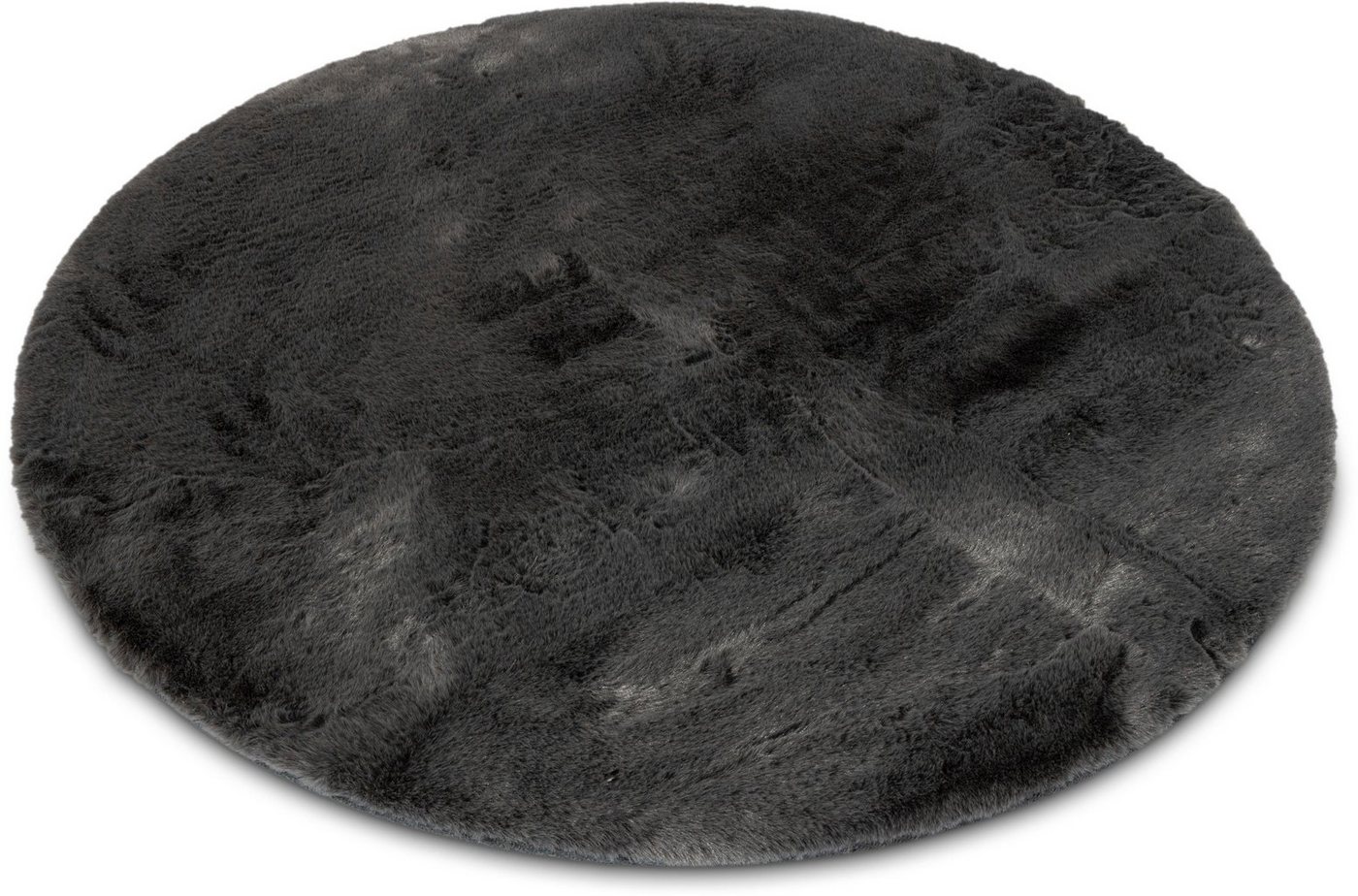 Gino Falcone Fellteppich Kuschelteppich Chiara, rund, Höhe: 30 mm, Kunstfell, Kaninchenfell-Haptik, besonders weich, auch in rund Bild 2