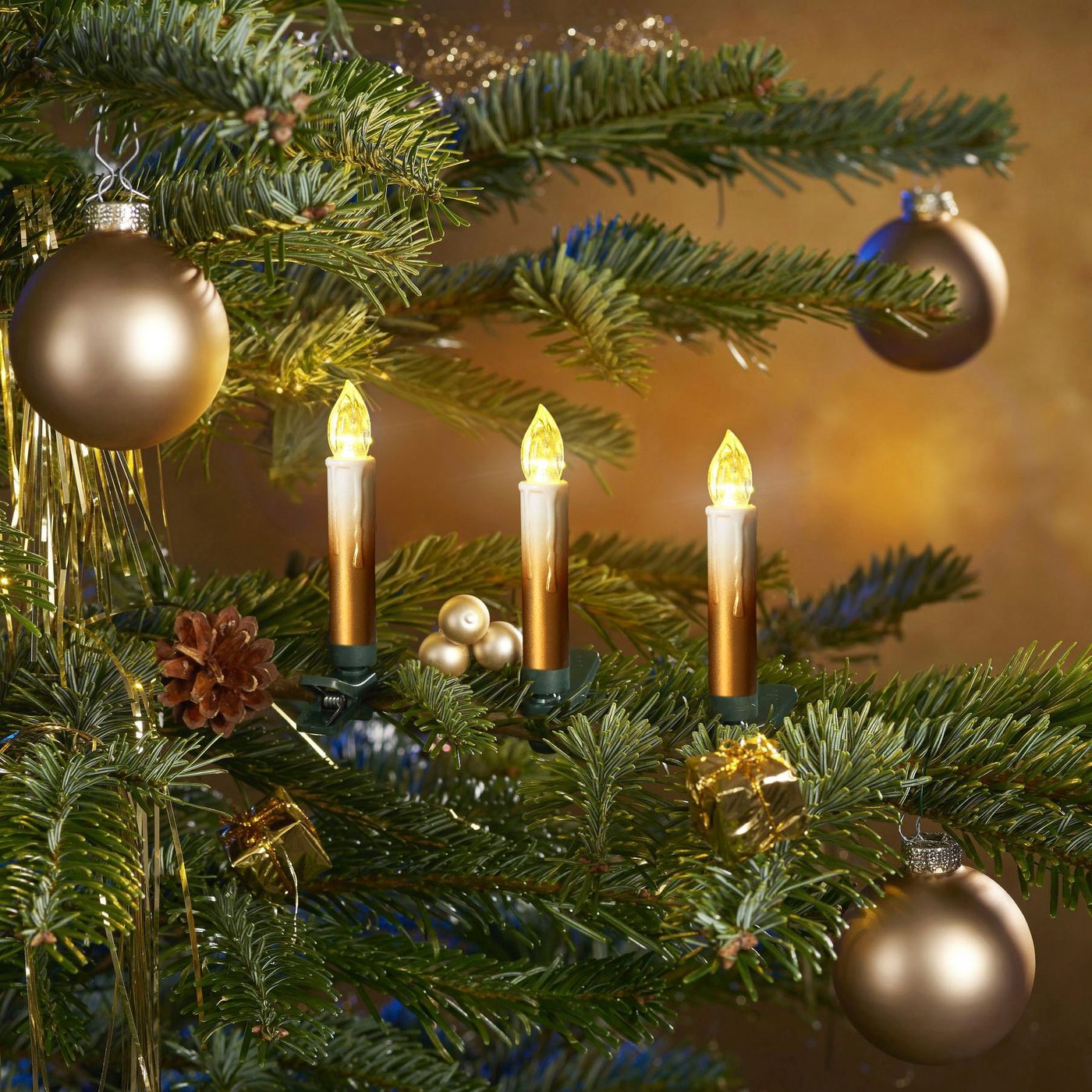 OTTO home LED-Christbaumkerzen Ahmady, 25 kabellos Kerzen mit Farbverlauf, Höhe ca. 10,2 cm, 25-flammig, Weihnachtsdeko, Christbaumschmuck Bild 3