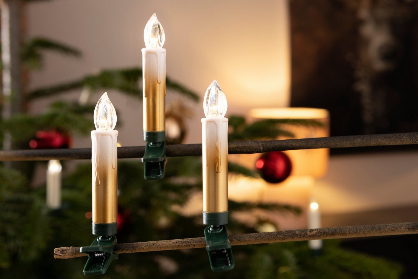 OTTO home LED-Christbaumkerzen Ahmady, 25 kabellos Kerzen mit Farbverlauf, Höhe ca. 10,2 cm, 25-flammig, Weihnachtsdeko, Christbaumschmuck Bild 5