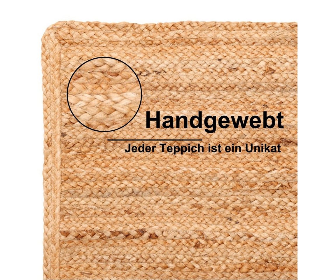 Myflair Möbel & Accessoires Teppich Lola, handgeflochten, rechteckig, Höhe: 10 mm, Juteteppich, Wendeteppich, 100% Naturfaser, auch in rund & als Läufer Bild 5
