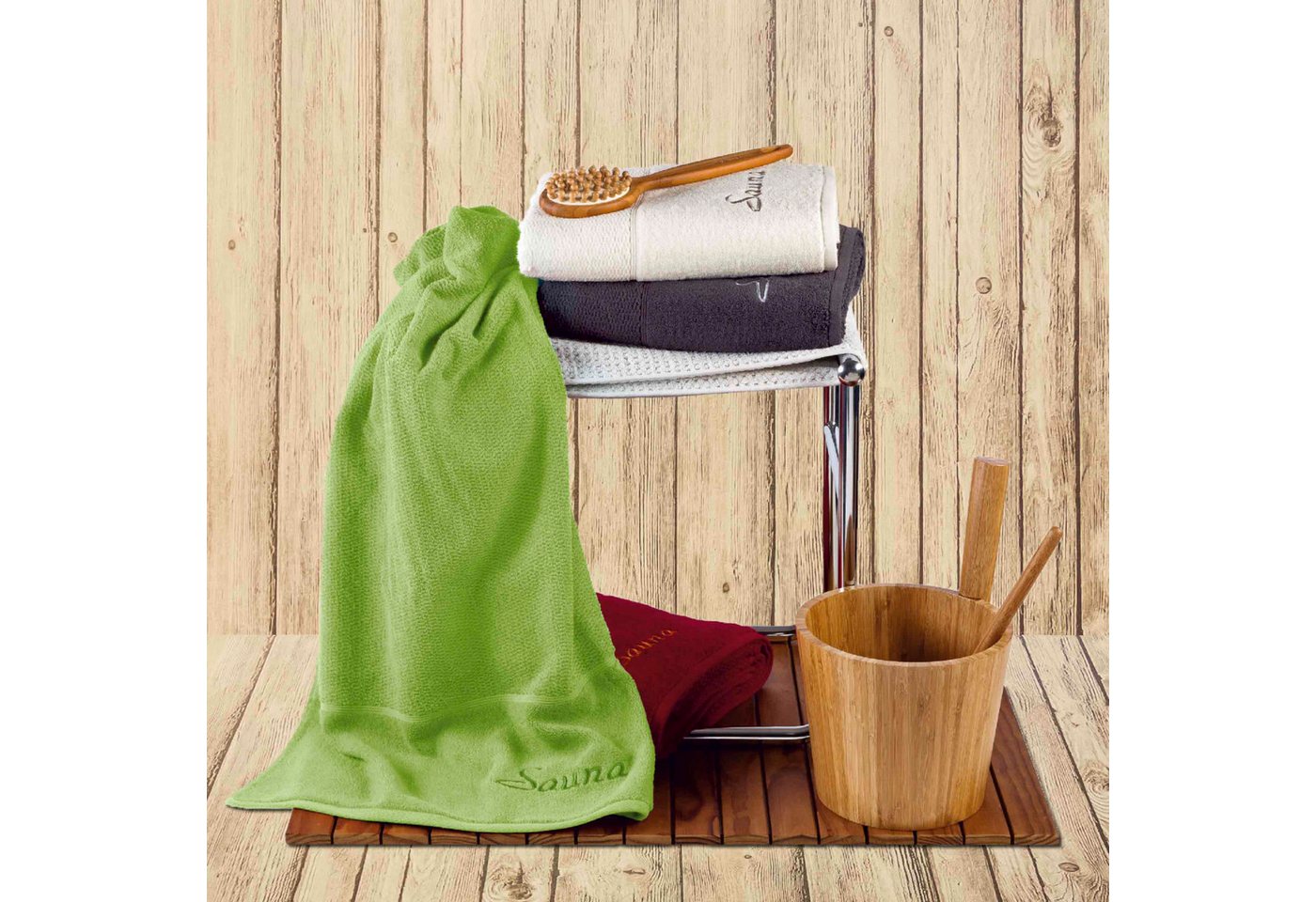Möve for frottana Saunatuch, Walkfrottier (Set, 2-St) Bild 3