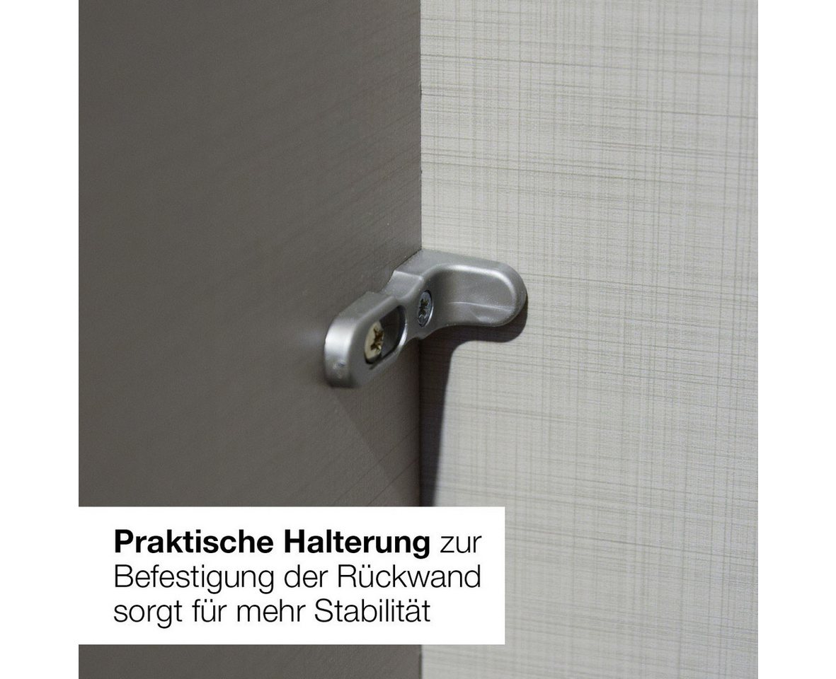 Wimex Schwebetürenschrank Neu-Ulm in der Breite 180cm, in verschiedenen Farben erhältlich Mit schwarzen Griffleisten Bild 2