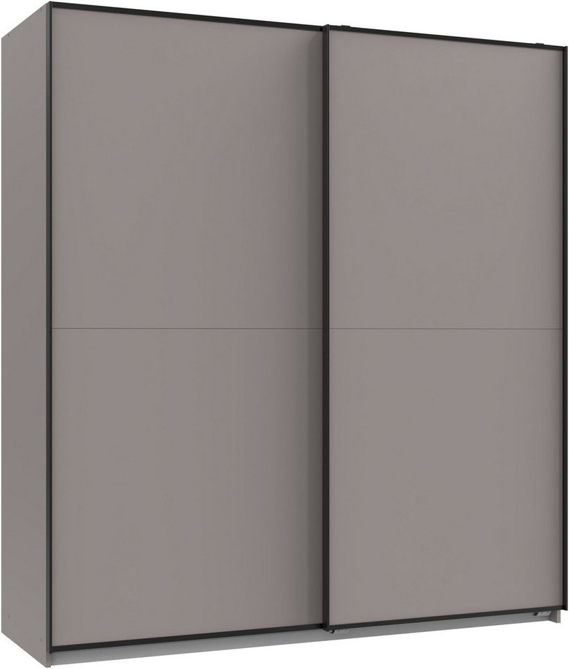 Wimex Schwebetürenschrank Neu-Ulm in der Breite 180cm, in verschiedenen Farben erhältlich Mit schwarzen Griffleisten Bild 3