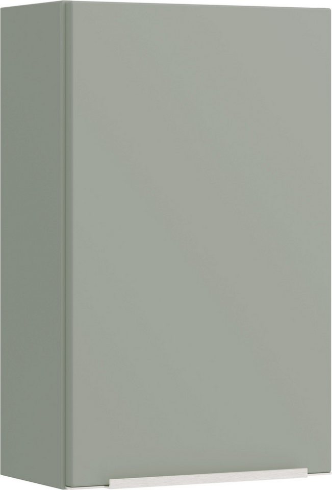 welltime Hängeschrank TRIENT, Hängeschrank 40 cm, gedämpfte Scharniere (Maße (B/H/T): ca. 40/64/20 cm) Schilfgrün, gedämpfte Tür, verstellbare Einlegeböden Bild 2