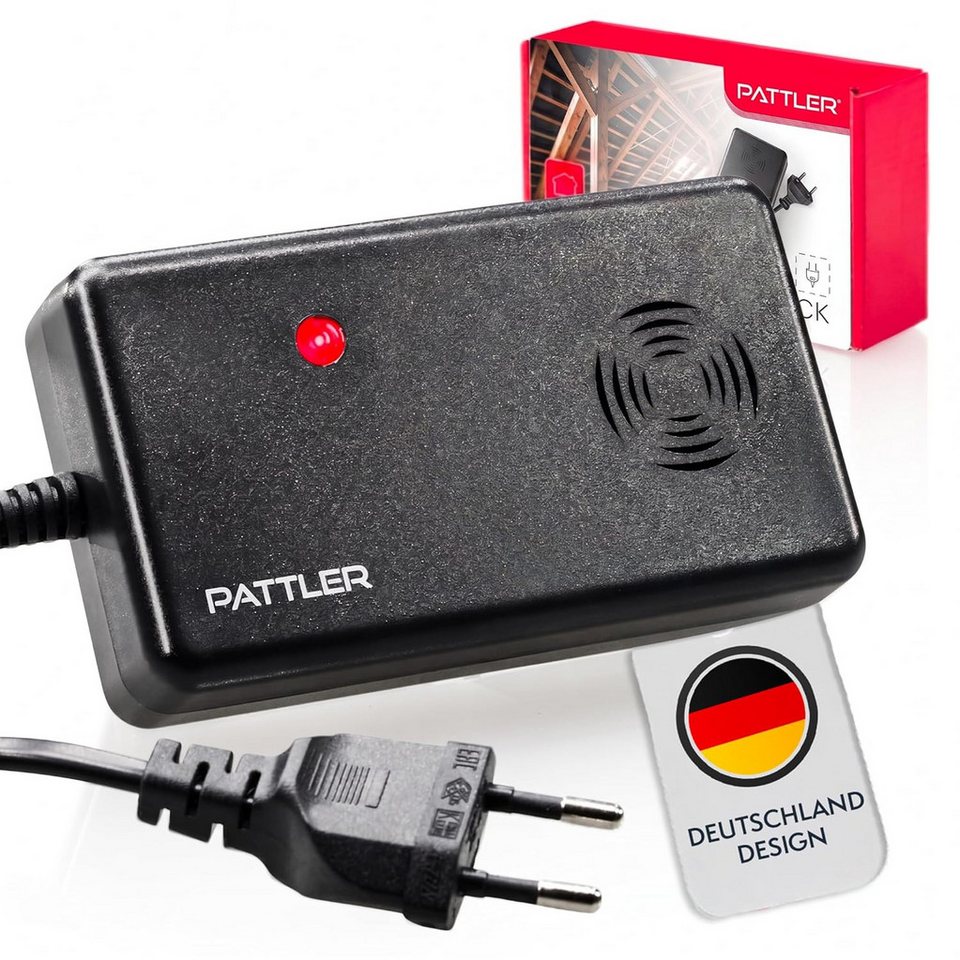 Pattler Ultraschall-Tierabwehr Marderschreck mit Hochfrequenztönen, 1 Gerät für ca. 60 m² Bild 2