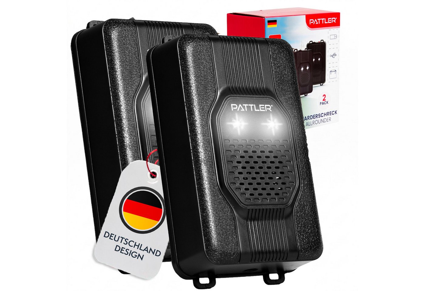 Pattler Ultraschall-Tierabwehr Marderschreck mit Ultraschall und Blitzlicht, 2 Geräte Bild 5