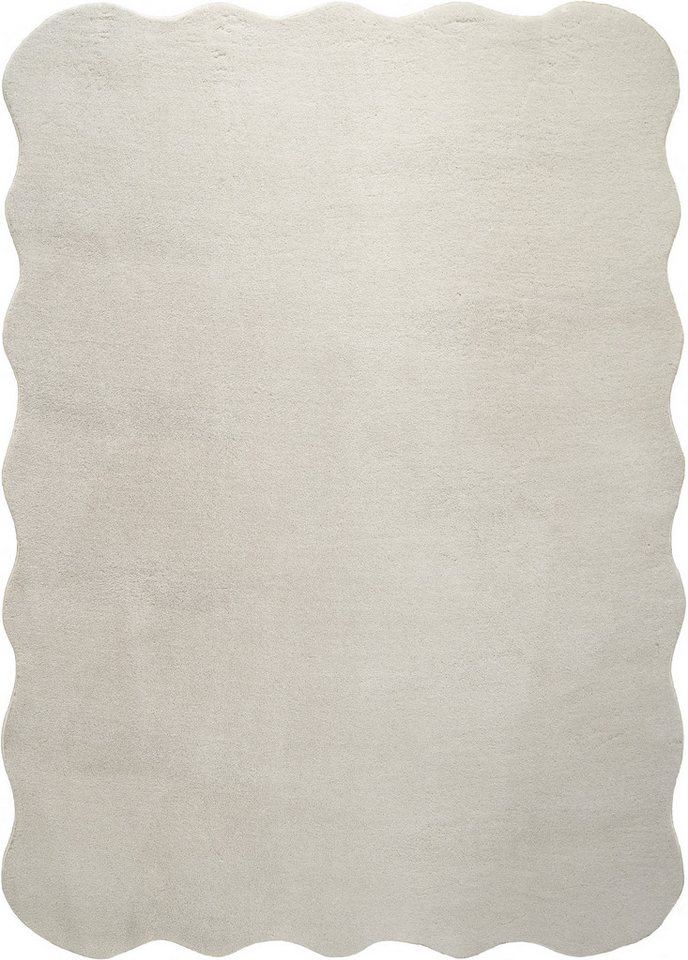 OTTO home Teppich Cali Welle, Wellenform, modern, Premium-Qualität, wellenförmig, Höhe: 16 mm, Uni-Farben, kuschelig, & weich, waschbar, Felloptik, Wohnzimmer Bild 3
