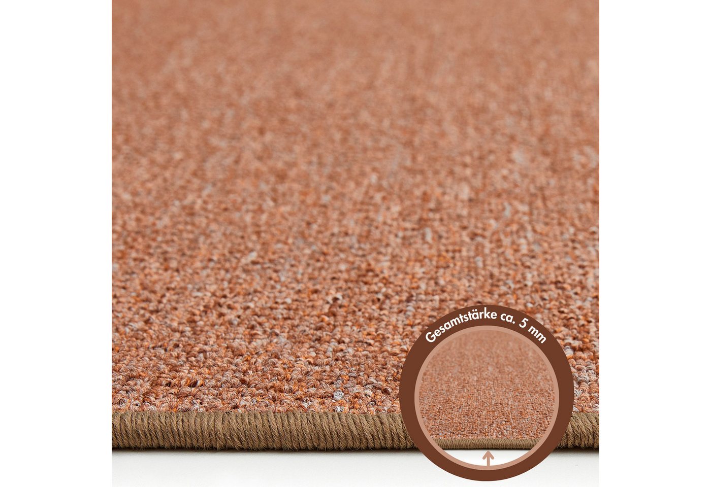 Andiamo Teppich Hamburg, Made in Germany, rechteckig, Höhe: 5 mm, melierte Optik, auch als Läufer, Wohnzimmer & Schlafzimmer Bild 2