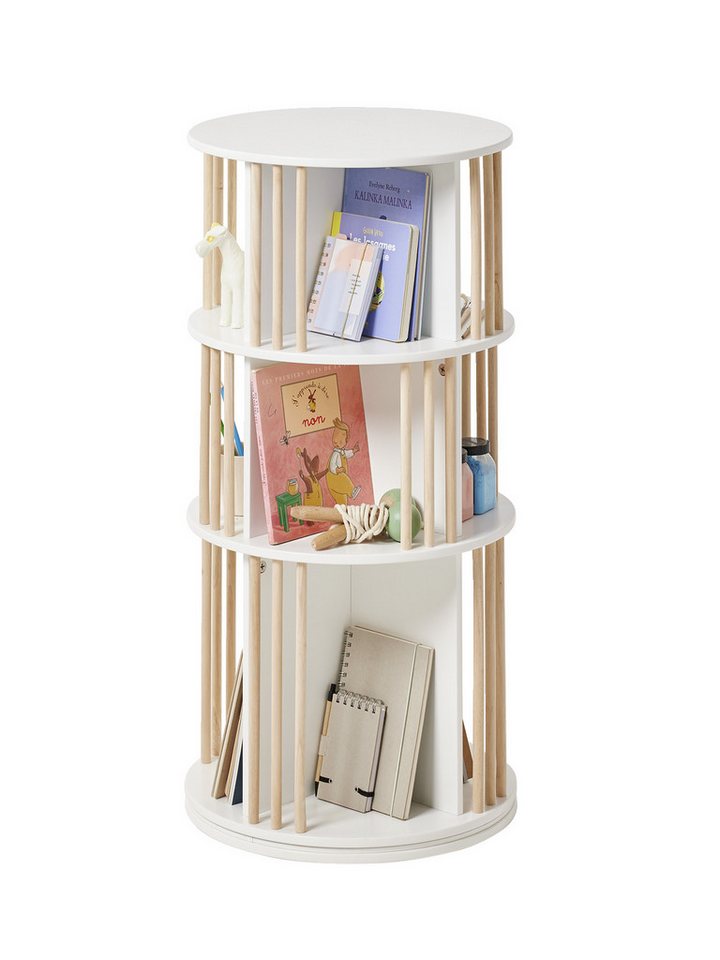 vertbaudet Bücherregal Drehbares Kinderzimmer Bücherregal mit 3 Fächern Bild 4