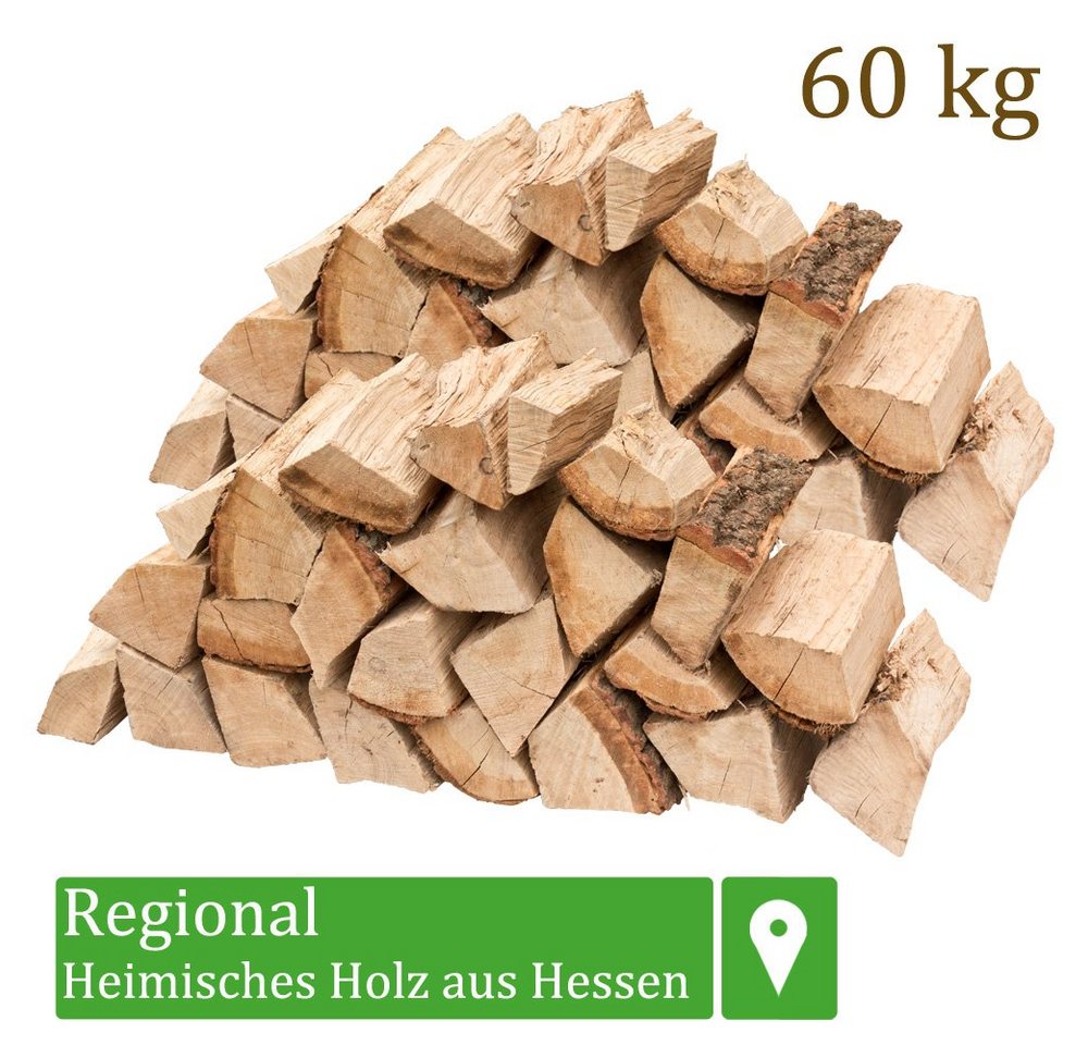Flameup Kaminholz Brennholz Kaminholz Holz Eiche 60 kg Ofen Kamin Kaminofen Grill 25 cm, 60 kg Bild 4