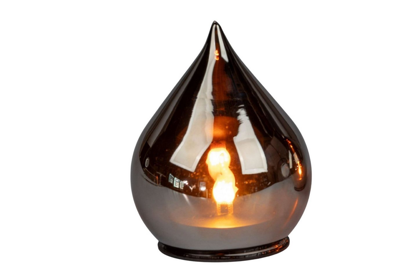 formano LED Dekoobjekt Flamme, LED, Mit Timerfunktion, Grau, Flammen, H: 12cm Bild 2