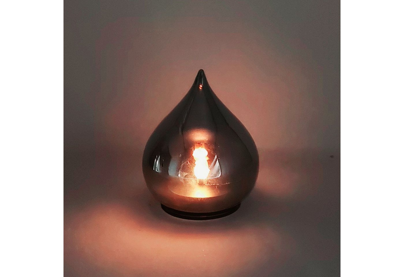 formano LED Dekoobjekt Flamme, LED, Mit Timerfunktion, Grau, Flammen, H: 12cm Bild 4