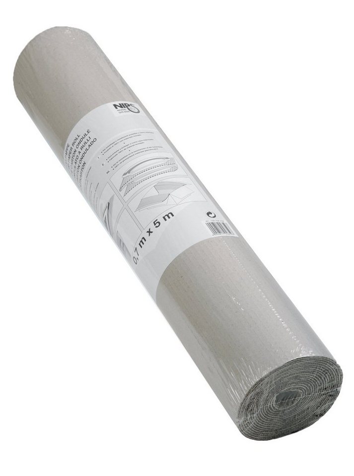 NIPS Packpapier ROLLEN-WELLPAPPE 70 cm x 5 m Polstermaterial, Recycling-Wellpappe