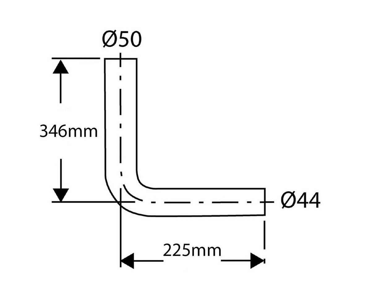 Belvit Spülkasten BV-SR1006, einzel, 1 St., Belvit Topazio Spülrohrbogen Anschlussbogen Bahama Beige 90 Grad